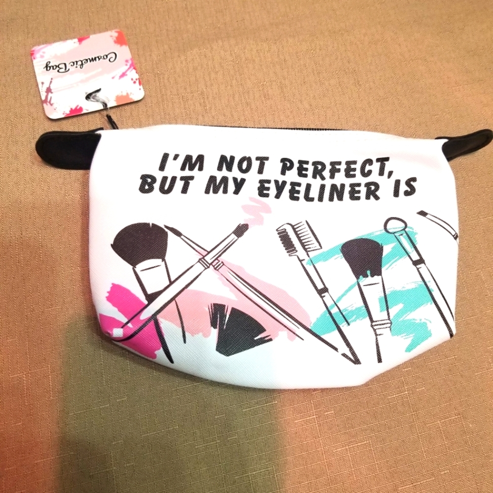"I'm Not Perfect..." Cosmetic Bag